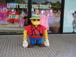 En turist av Lego.