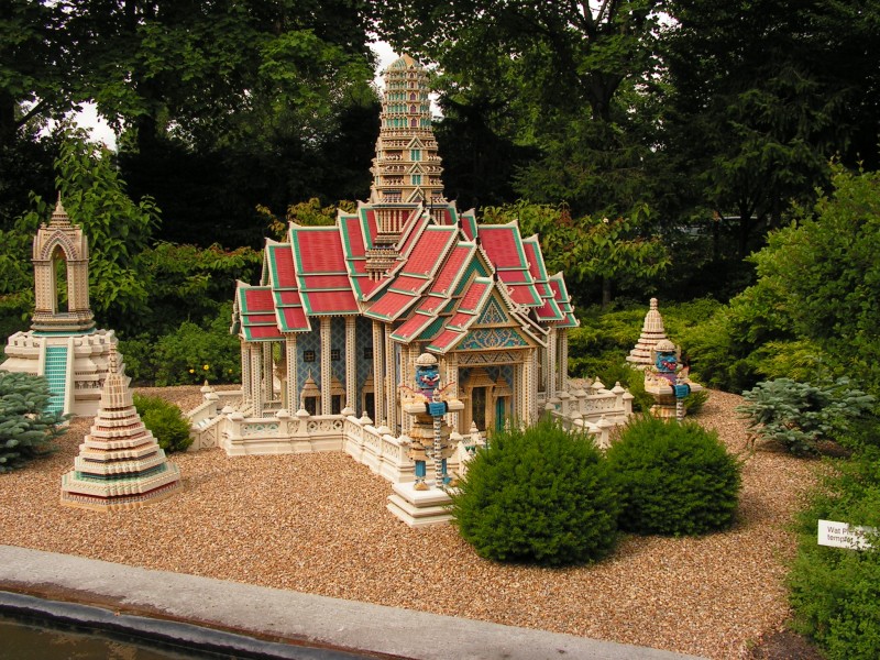 Wat Phra Kaew templet i Thailand.